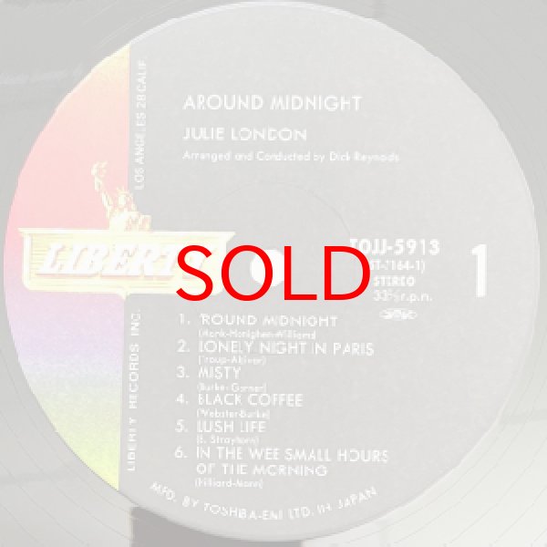画像2: JULIE LONDON -  AROUND MIDNIGHT (2)