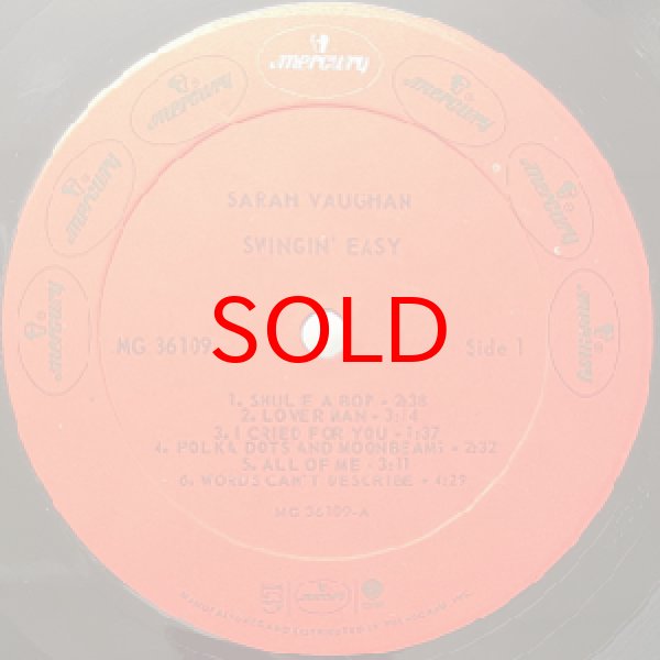画像2: SARAH VAUGHAN -  SWINGIN' EASY (2)