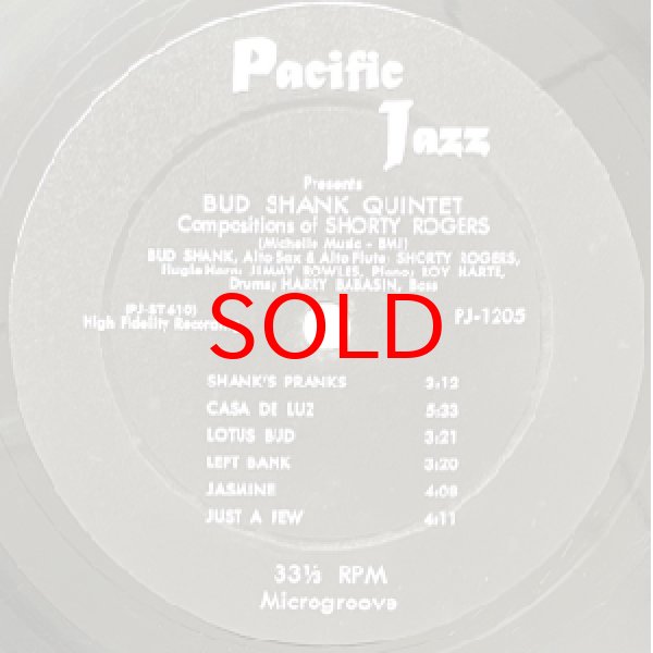 画像2: BUD SHANK - SHORTY ROGERS - BILL PERKINS -  S / T (2)