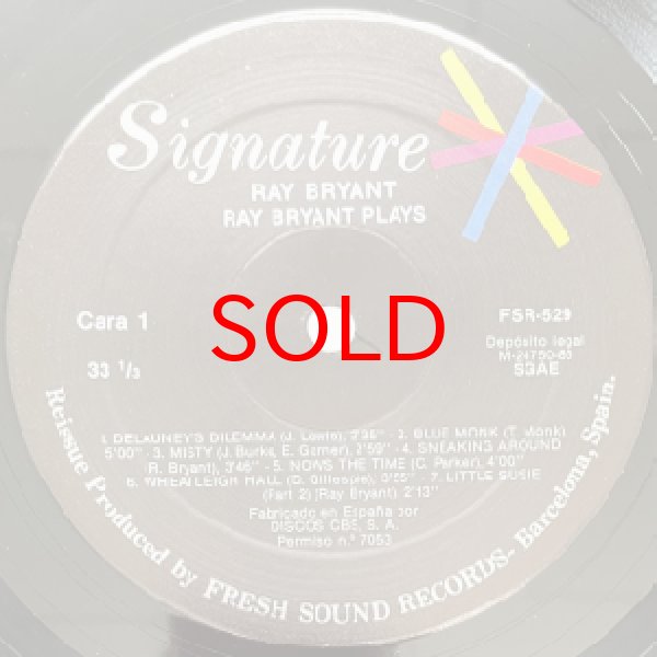 画像2: RAY BRYANT -  RAY BRYANT PLAYS (2)