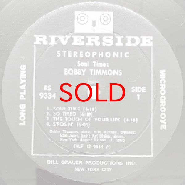画像2: BOBBY TIMMONS -  SOUL TIME (2)