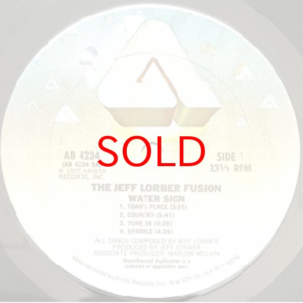 画像2: JEFF LORBER FUSION -  WATER SIGN (2)