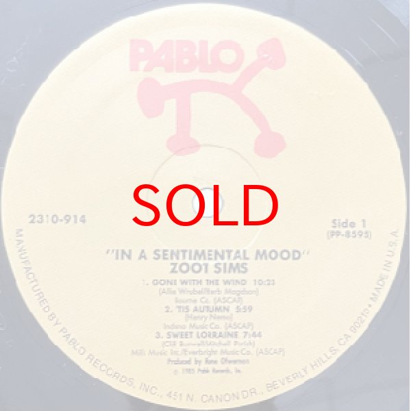 画像2: ZOOT SIMS / RUNE GUSTAFSSON -  IN A SENTIMENTAL MOOD (2)