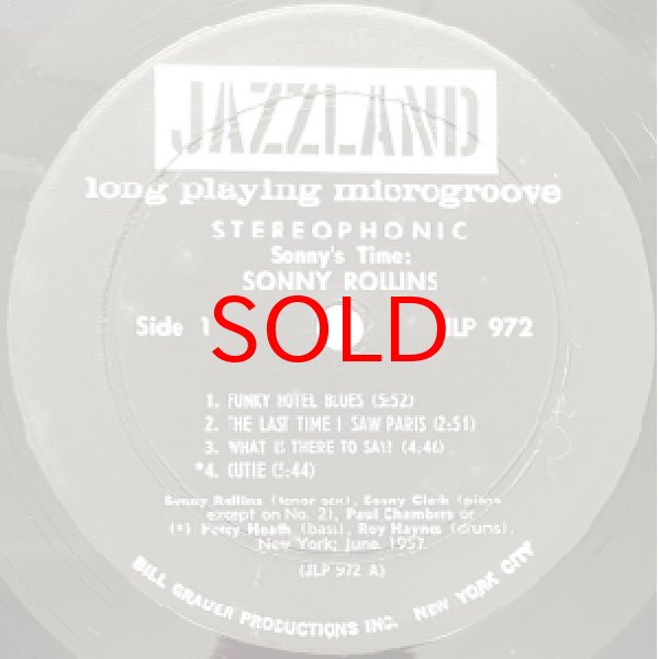 画像2: SONNY ROLLINS -  SONNY'S TIME (2)