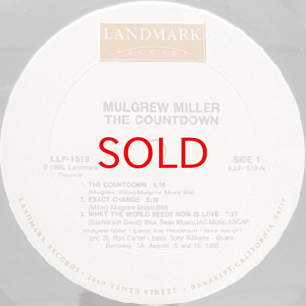 画像2: MULGREW MILLER -  THE COUNTDOWN (2)