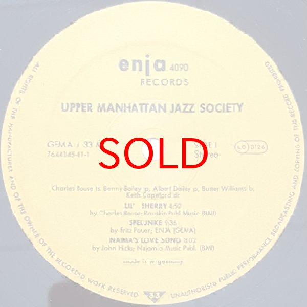 画像2: CHARLIE ROUSE / BENNY BAILEY -  THE UPPER MANHATTAN JAZZ SOCIETY (2)