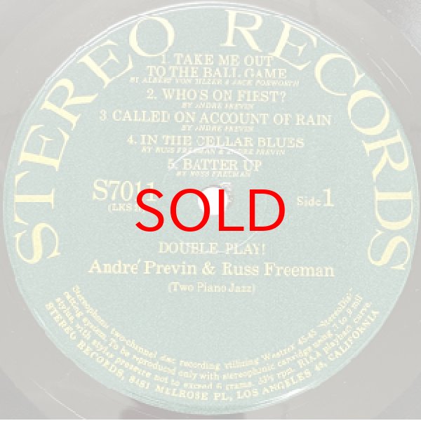 画像2: ANDRE PREVIN & RUSS FREEMAN -  DOUBLE PLAY ! (2)