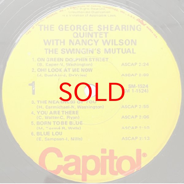 画像2: GEORGE SHEARING / NANCY WILSON -  THE SWINGIN'S MUTUAL (2)