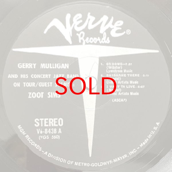 画像2: GERRY MULLIGAN / ZOOT SIMS -  GERRY MULLIGAN AND THE CONCERT JAZZ BAND ON TOUR (2)