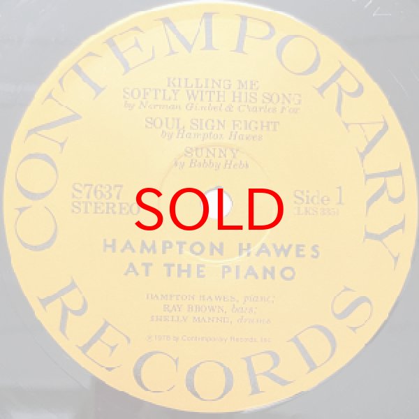 画像2: HAMPTON HAWES -  HAMPTON HAWES AT THE PIANO (2)