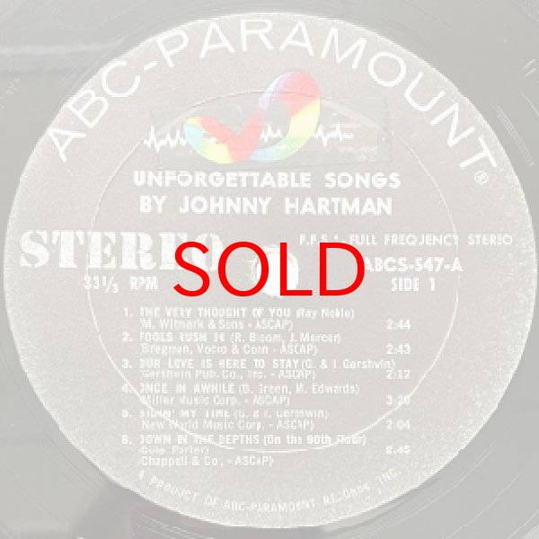 画像2: JOHNNY HARTMAN -  UNFORGETTABLE (2)