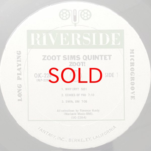 画像2: ZOOT SIMS QUINTET -  ZOOT (2)