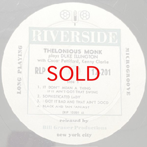 画像2: THELONIOUS MONK -  PLAYS THE MUSIC OF DUKE ELLINGTON (2)