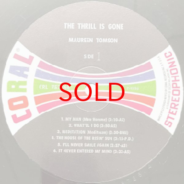 画像2: MAUREEN TOMSON -  THE THRILL IS GONE (2)