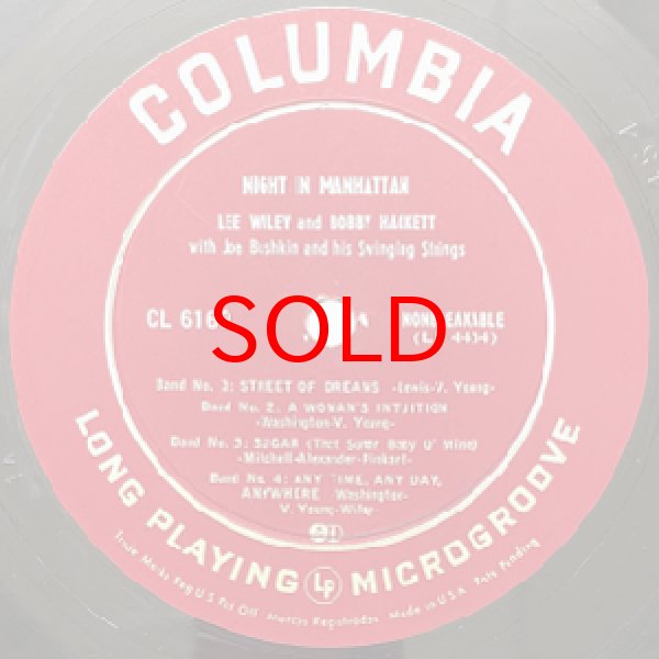 画像2: LEE WILEY / BOBBY HACKETT -  NIGHT IN MANHATTAN 【10INCH】 (2)