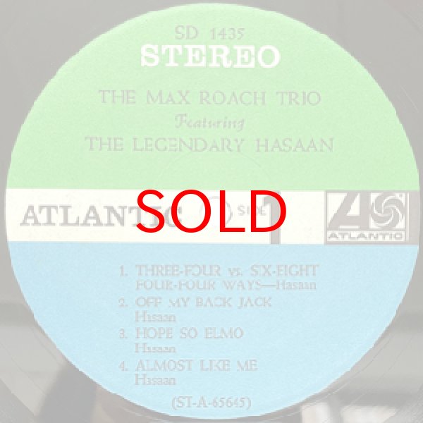 画像2: MAX ROACH TRIO FEAT THE LEGENDARY HASAAN -  S / T (2)