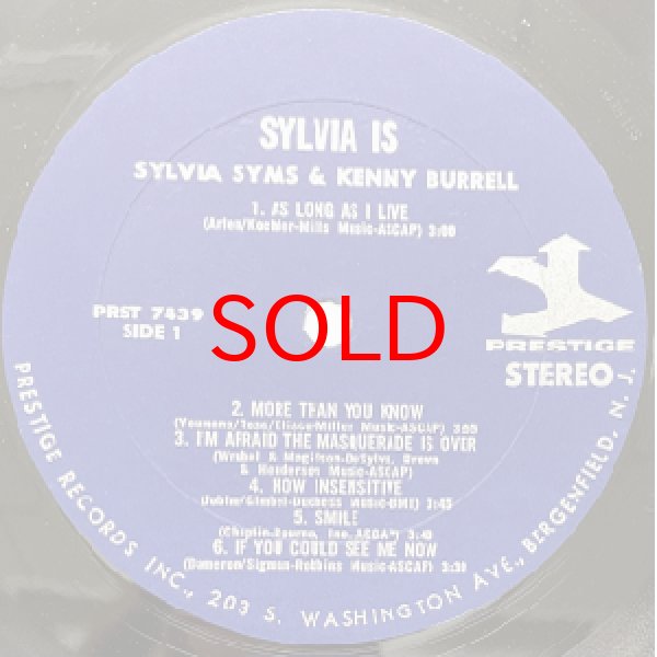画像2: SYLVIA SYMS WITH KENNY BURRELL -  SYLVIA IS (2)