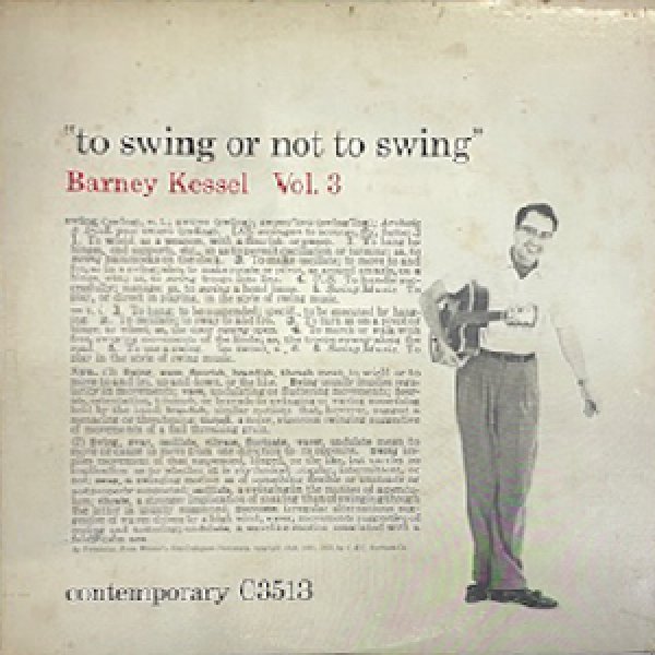 画像1: BARNEY KESSEL -  TO SWING OR NOT TO SWING (1)