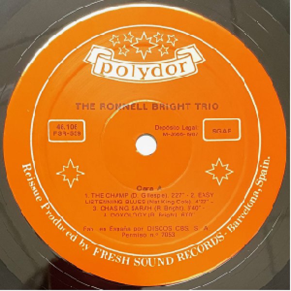 画像2: RONNELL BRIGHT TRIO -  S / T (2)