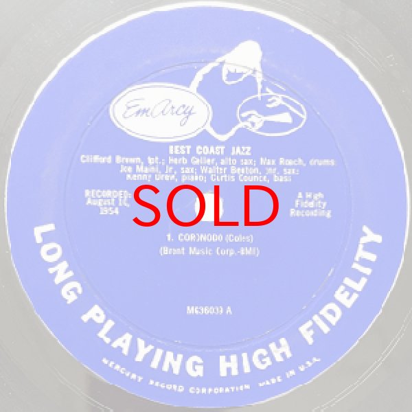 画像2: CLIFFORD BROWN -  BEST COAST JAZZ (2)