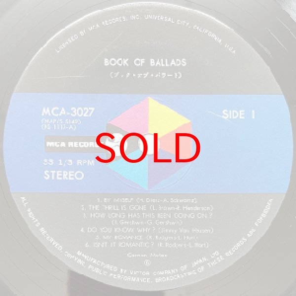 画像2: CARMEN McRAE -  BOOK OF BALLADS (2)