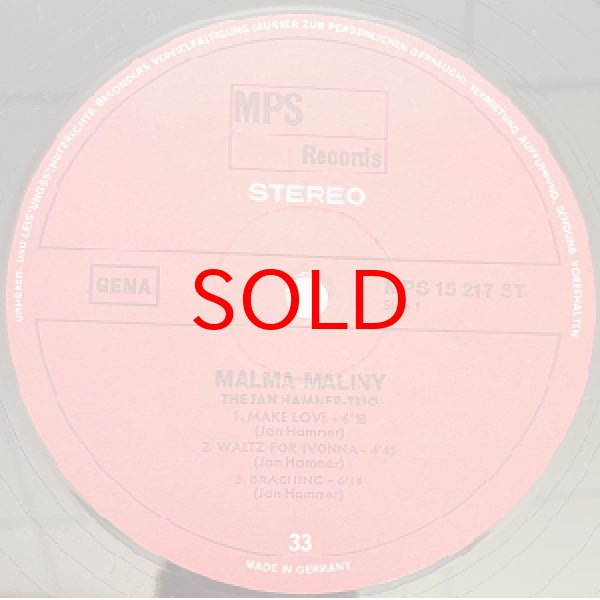 画像2: JAN HAMMER TRIO -  MALMA MALINY (2)