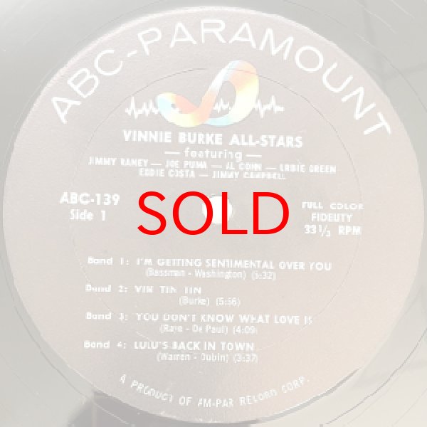 画像2: VINNIE BURKE ALL STARS -  S / T (2)