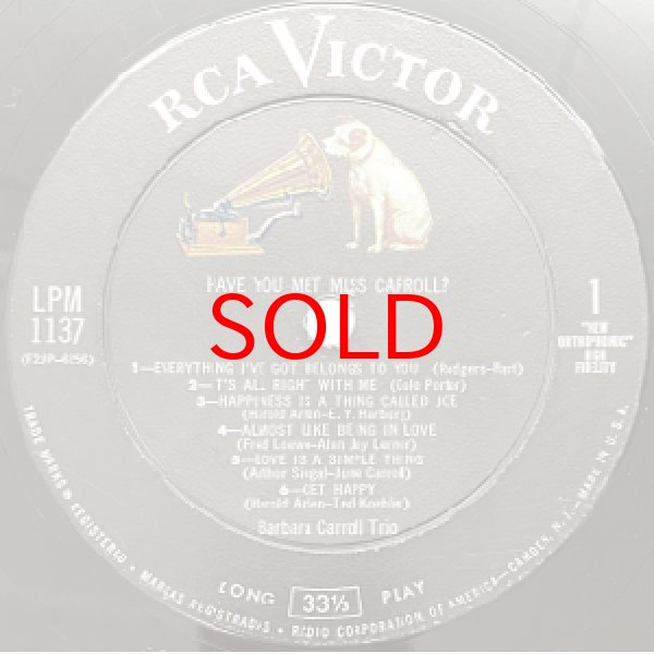 画像2: BARBARA CARROLL -  HAVE YOU MET MISS CARROLL (2)