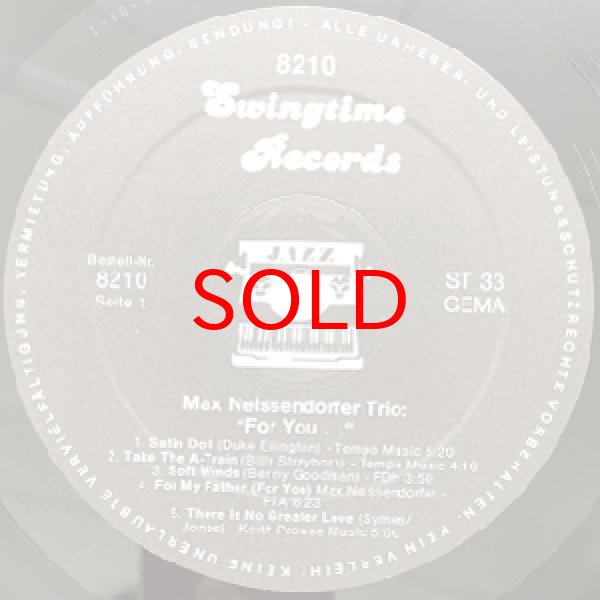 画像2: MAX NEISSENDORFER TRIO -  FOR YOU... (2)
