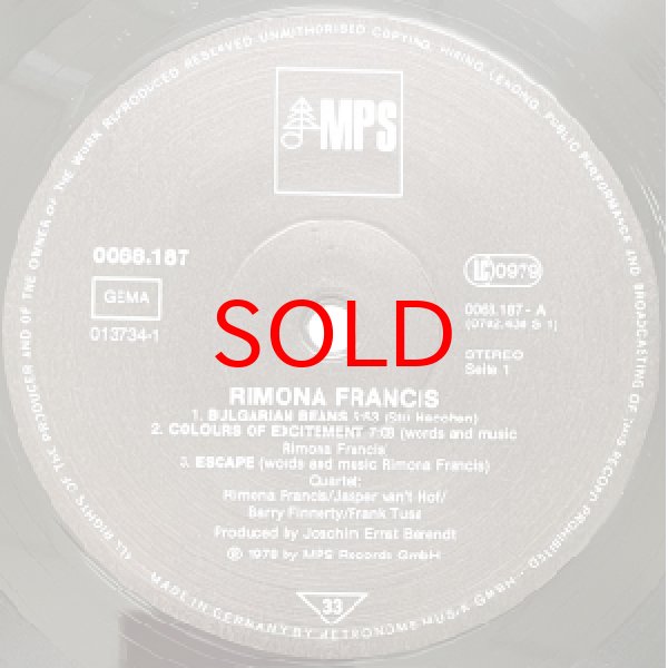 画像2: RIMONA FRANCIS -  S / T (2)