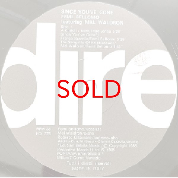 画像2: FEMI BELLOMO FEAT MAL WALDRON -  SINCE YOU'VE GONE (2)