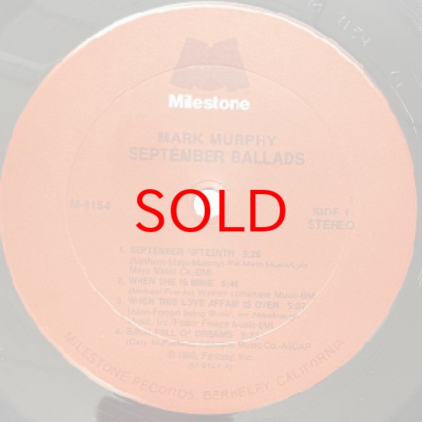 画像2: MARK MURPHY -  SEPTEMBER BALLADS (2)