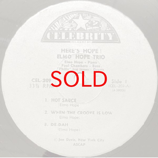 画像2: ELMO HOPE TRIO -  HERE'S HOPE ! (2)