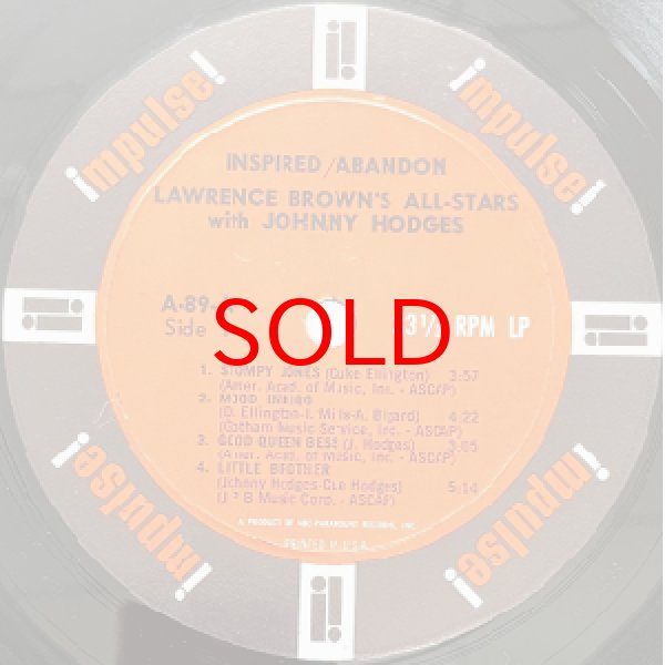 画像2: LAWRENCE BROWN WITH JOHNNY HODGES -  INSPIRED ABANDON (2)