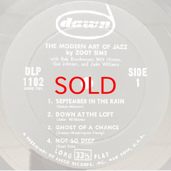 画像2: ZOOT SIMS -  THE MODERN ART OF JAZZ (2)