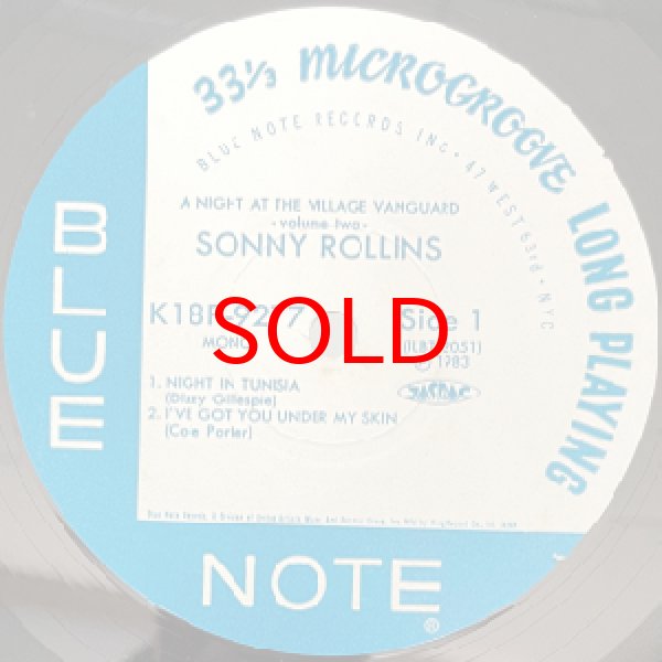 画像2: SONNY ROLLINS -  A NIGHT AT THE VILLAGE VANGUARD VOL.2 (2)