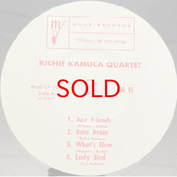 画像2: RICHIE KAMUCA QUARTET -  S / T (2)