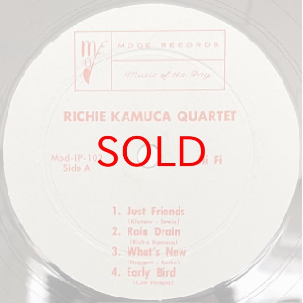 画像2: RICHIE KAMUCA QUARTET -  S / T (2)
