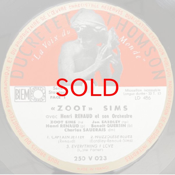 画像2: ZOOT SIMS -  ZOOT SIMS ON DUCRETET THOMSON 【10inch】 (2)