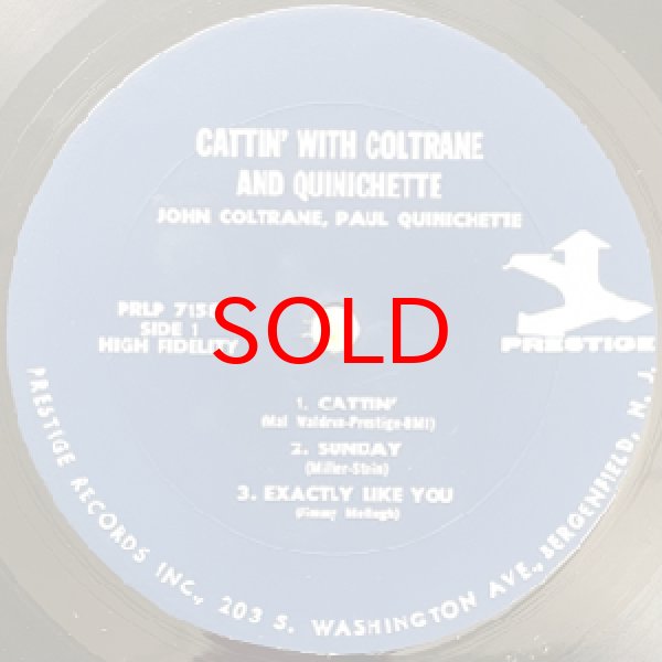 画像2: JOHN COLTRANE AND PAUL QUINICHETTE -  CATTIN' WITH (2)