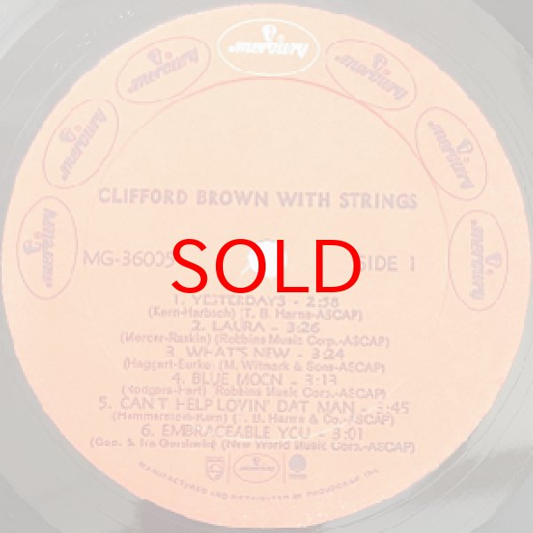 画像2: CLIFFORD BROWN -  CLIFFORD BROWN WITH STRINGS (2)