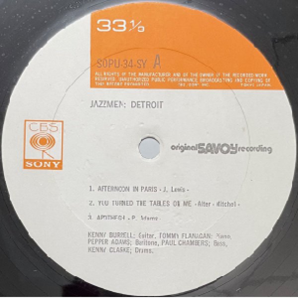 画像2: KENNY BURRELL / KENNY CLARK -  JAZZMEN DETROIT (2)