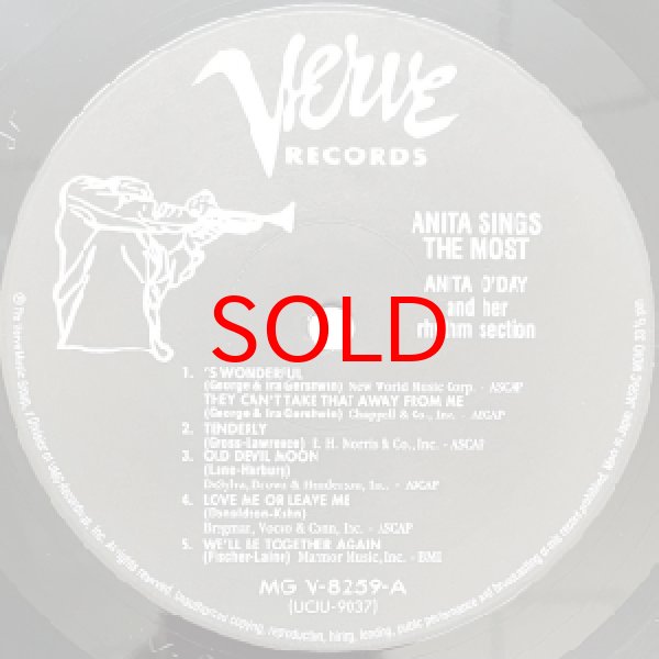画像2: ANITA O' DAY -  ANITA SINGS THE MOST (2)