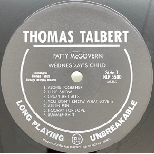 画像2: PATTY McGOVERN -  WEDNESDAY'S CHILD (2)