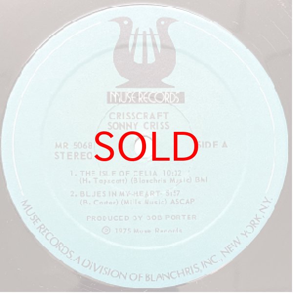 画像2: SONNY CRISS -  CRISSCRAFT (2)