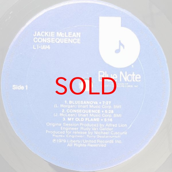 画像2: JACKIE McLEAN -  CONSEQUENCE (2)
