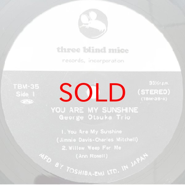 画像2: GEORGE OTSUKA TRIO -  YOU ARE MY SUNSHINE (2)