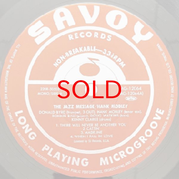 画像2: DONALD BYRD / HANK MOBLEY -  THE JAZZ MESSAGE (2)