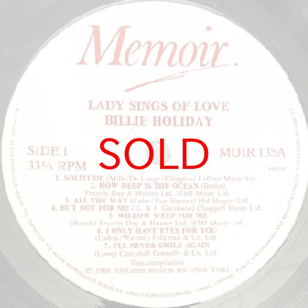 画像2: BILLIE HOLIDAY -  LADY SINGS OF LOVE (2)