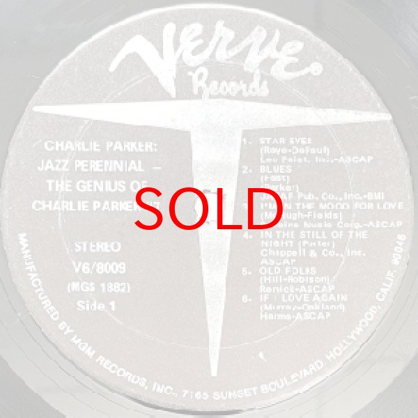 画像2: CHARLIE PARKER -  JAZZ PERENNIAL (2)